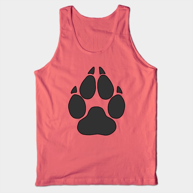 Wolf Paw Tank Top by Serene Twilight